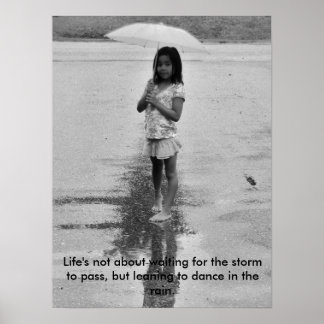 Lachen in de regen poster