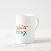 Lachen in luxe porselein kop (Voorkant rechts)