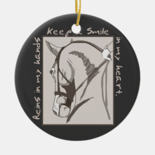 Lachen in mijn hart keramisch ornament