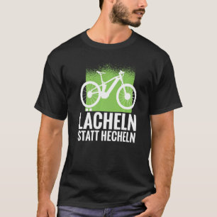 Lachen in plaats van pant E bike en e mountainbike T-shirt