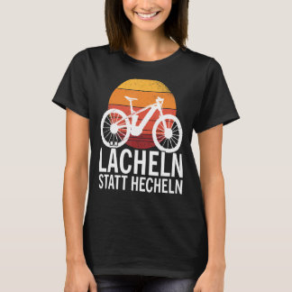 Lachen in plaats van pant E bike en e mountainbike T-shirt