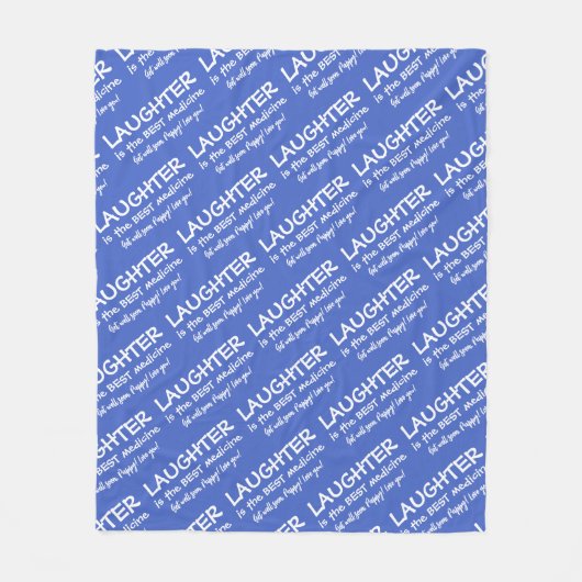 Lachen is de beste medicijn fleece deken (Voorkant)