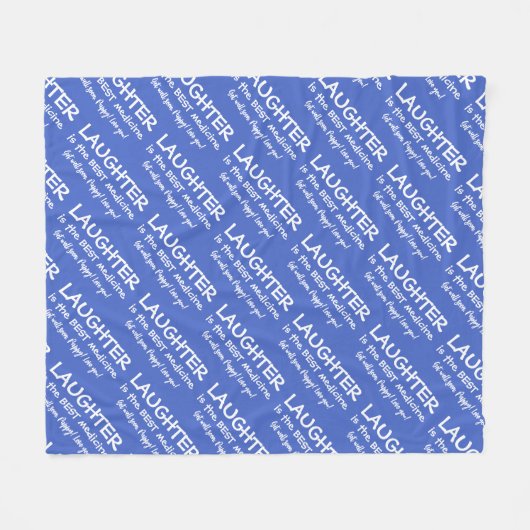 Lachen is de beste medicijn fleece deken (Voorkant (Horizontaal))
