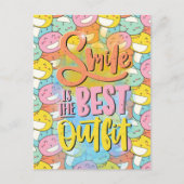 Lachen is de beste outfit! Motivatie Briefkaart (Voorkant)