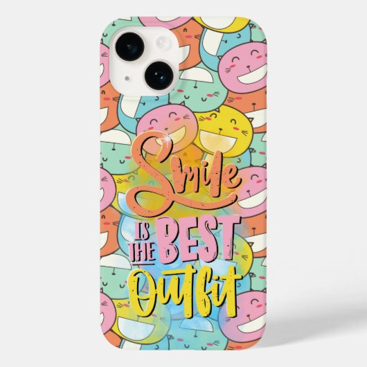 Lachen is de beste outfit! Motivatie Case-Mate iPhone Case (Achterkant)