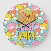 Lachen is de beste outfit! Motivatie Grote Klok (Voorkant)