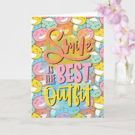 Lachen is de beste outfit! Motivatie Kaart