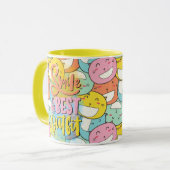 Lachen is de beste outfit! Motivatie Mok (Voorkant links)