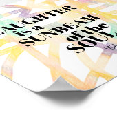 lachen is een zonnestraal die Thomas Mann citeert Poster (Hoek)