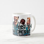 Lachen is Geneeskunde: Humoristische kleding & ges Koffiemok (Voorkant rechts)