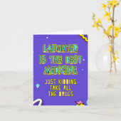 Lachen is het beste medicijn. Bericht bewerken Kaart (Gele Bloem)