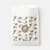 Lachen Kookaburra Australisch Eucalyptus Monogram Bedankzakje (Voorkant)