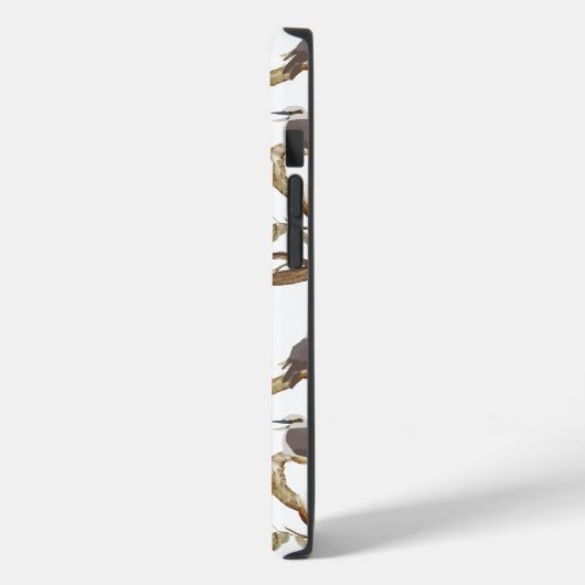 Lachen Kookaburra Australisch Eucalyptus Monogram Case-Mate iPhone Case (Achterkant / Links)