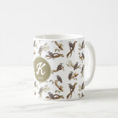Lachen Kookaburra Australisch Eucalyptus Monogram Koffiemok (Voorkant rechts)