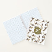 Lachen Kookaburra Australisch Eucalyptus Monogram Notitieboek (Binnen)