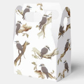Lachen Kookaburra Australische vogel Eucalyptus Bedankdoosjes (Geopend)