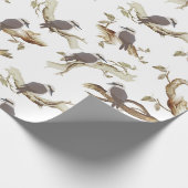 Lachen Kookaburra Australische vogel Eucalyptus Cadeaupapier (Hoek)