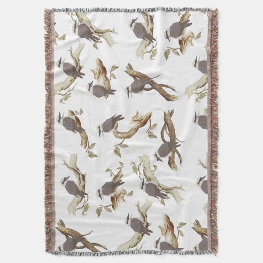 Lachen Kookaburra Australische vogel Eucalyptus Deken (Voorkant Verticaal)