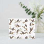 Lachen Kookaburra Australische vogel Eucalyptus Feestdagenkaart (Staand voorkant)