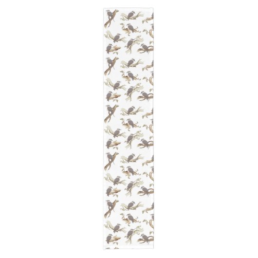 Lachen Kookaburra Australische vogel Eucalyptus Korte Tafelloper (Voorkant)