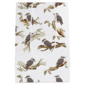 Lachen Kookaburra Australische vogel Eucalyptus Medium Cadeauzakje (Achterkant)