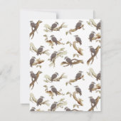 Lachen Kookaburra Australische vogel Eucalyptus Notitiekaartje (Achterkant)