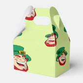 Lachen leprechauns op lichtgroen bedankdoosjes (Achterkant)