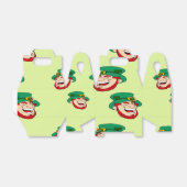 Lachen leprechauns op lichtgroen bedankdoosjes (Uitgevouwen)