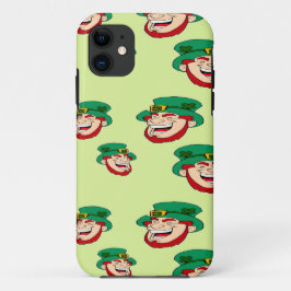 Lachen leprechauns op lichtgroen Case-Mate iPhone case