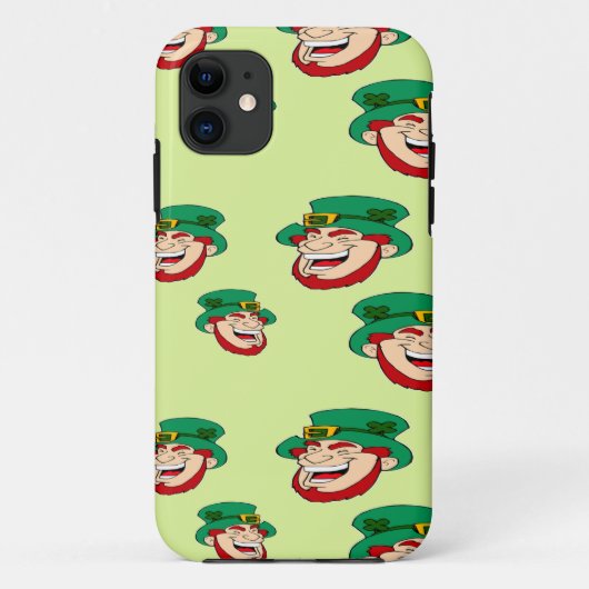 Lachen leprechauns op lichtgroen Case-Mate iPhone case (Achterkant)
