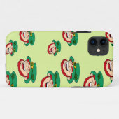 Lachen leprechauns op lichtgroen Case-Mate iPhone case (Achterkant (horizontaal))