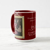 Lachen, liefde, voor altijd Paar Valentijn Foto Mok (Voorkant links)