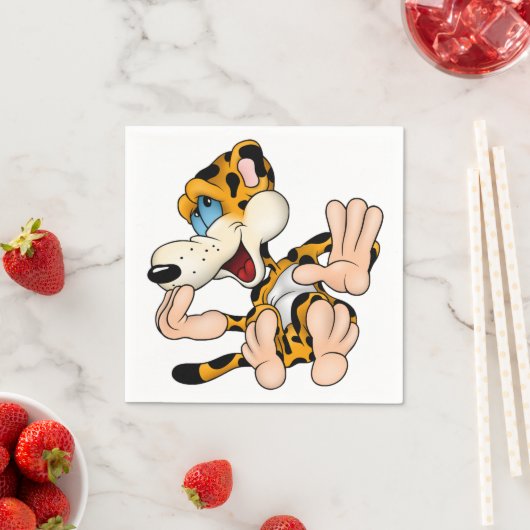 Lachen Luipaard Papieren servetten (Insitu)