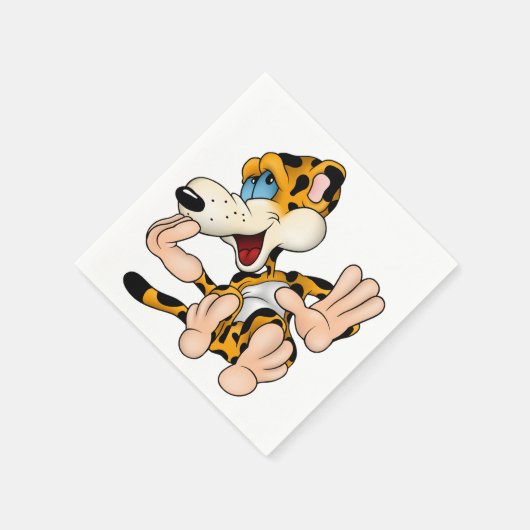 Lachen Luipaard Papieren servetten (Hoek)