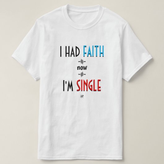 lachen met atheïsme/agnosticisme t-shirt (Design voorkant)