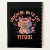 Lachen met kattige houding planner (Achterkant)