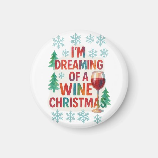 Lachen met kerst in alcoholinkt magneet (Voorkant)