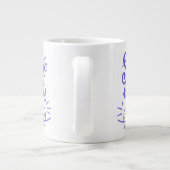 Lachen met races | Glimlende Teeth Grote Koffiekop (Achterkant)