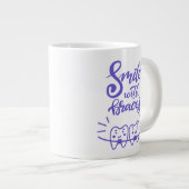 Lachen met races | Glimlende Teeth Grote Koffiekop (Voorkant rechts)