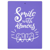 Lachen met races | Glimlende Teeth Klembord (Achterkant)