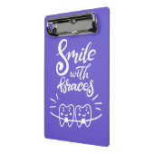 Lachen met races | Glimlende Teeth Mini Klembord (Angled2)