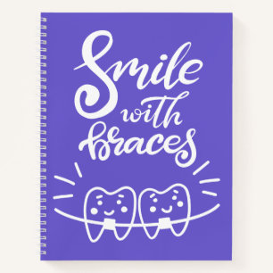 Lachen met races Glimlende Teeth Notitieboek