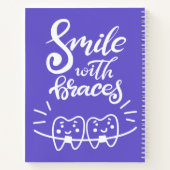 Lachen met races | Glimlende Teeth Notitieboek (Achterkant)