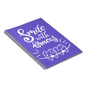 Lachen met races | Glimlende Teeth Notitieboek (Rechterzijde)