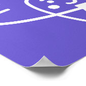 Lachen met races | Glimlende Teeth Poster (Hoek)