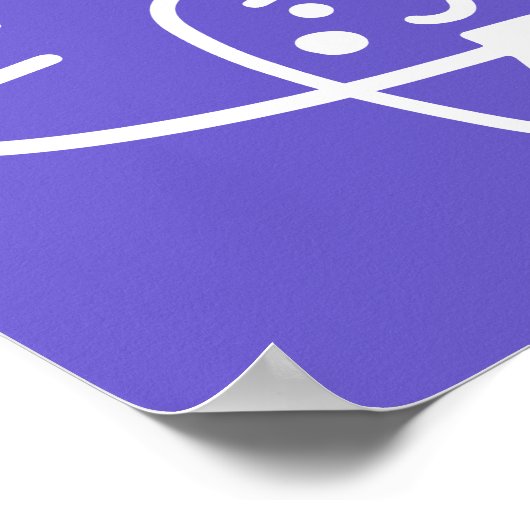 Lachen met races | Glimlende Teeth Poster (Hoek)