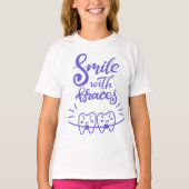 Lachen met races | Glimlende Teeth T-shirt (Voorkant)