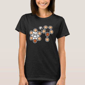 lachen nicotine molecule roken t-shirt
