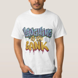 Lachen om de bank t-shirt