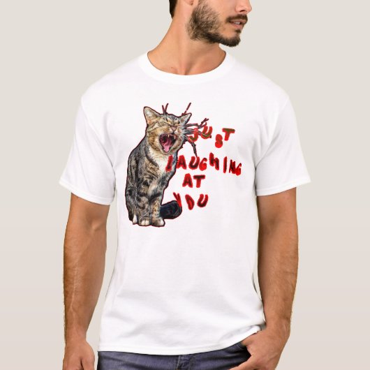 Lachen om je kat. t-shirt (Voorkant)